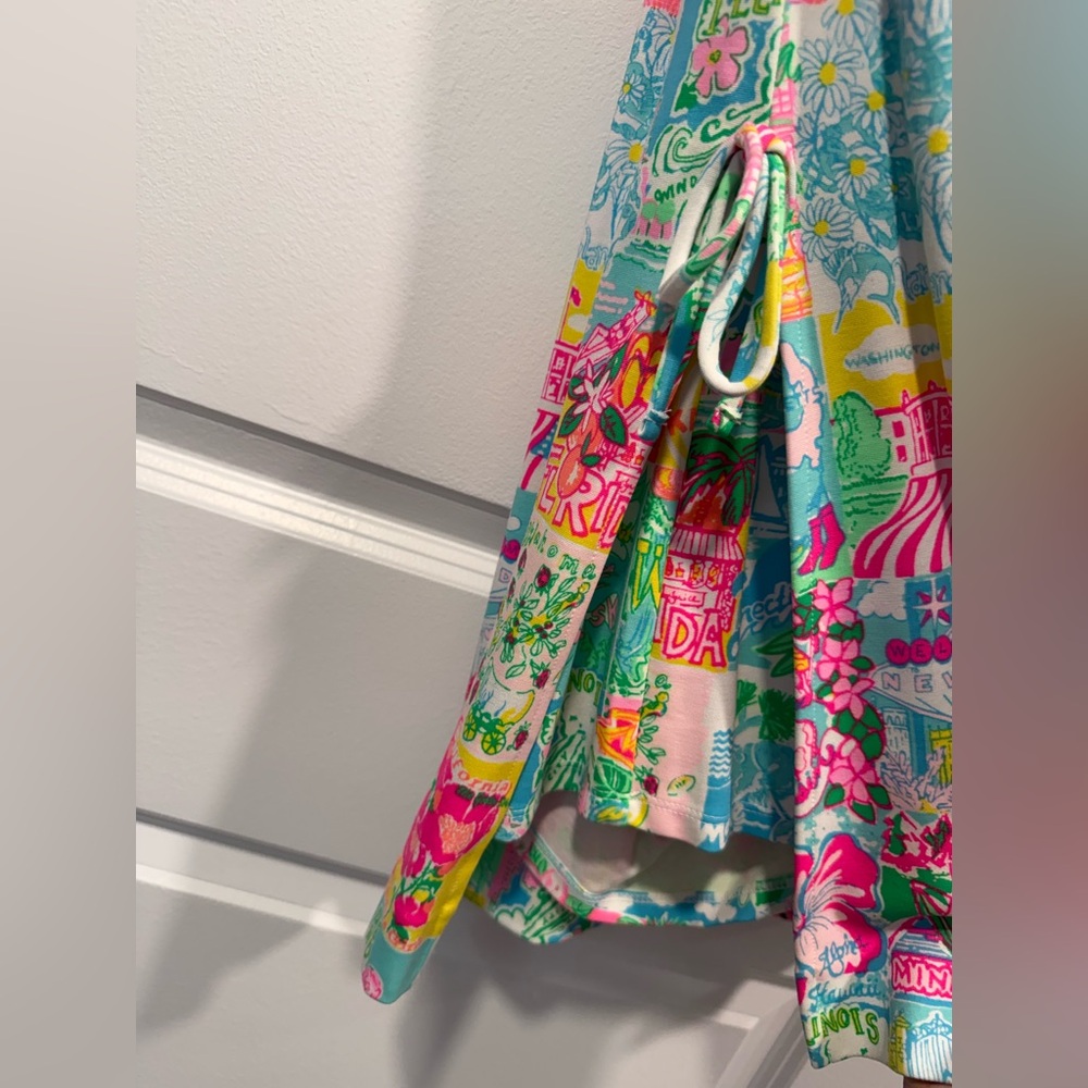 Lilly Pulitzer Multicolor Patchwork State of Mind Romper - Picture 6 of 12